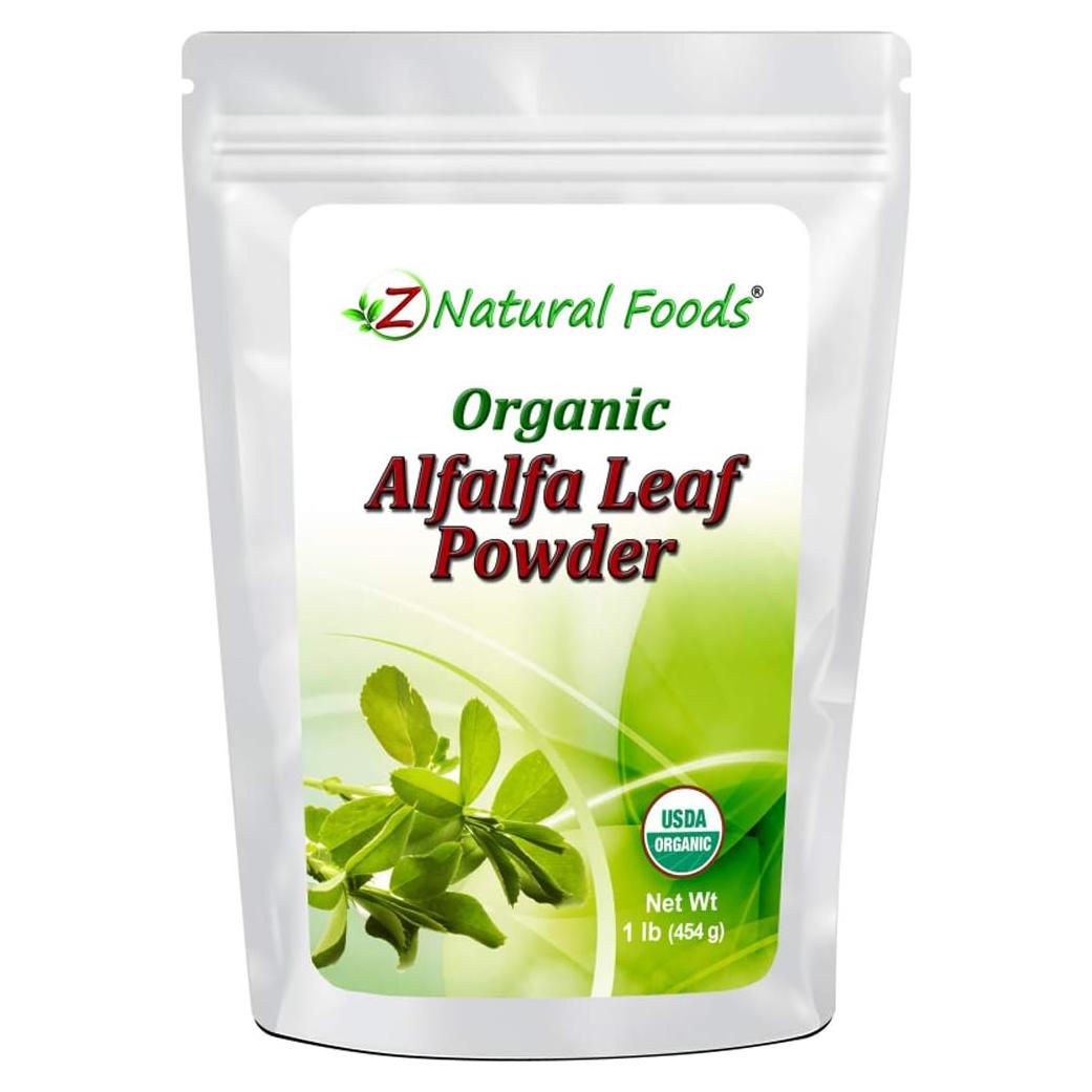 Polvo de Hoja de Alfalfa Orgánica Z Natural Foods 0.45 kg