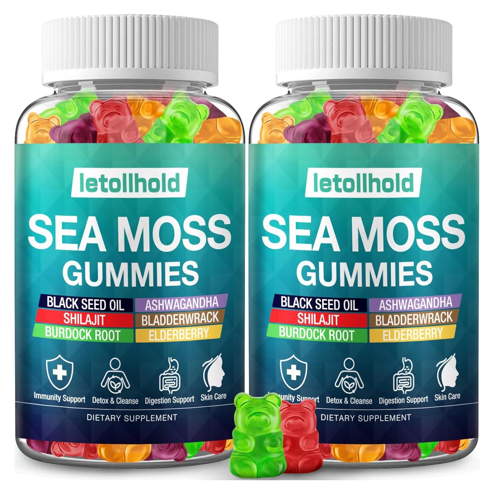 Gomitas de Musgo Marino Letollhold 60 Unidades Veganas con Ashwagandha