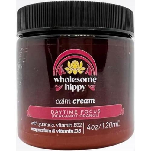 Crema Calmante Wholesome Hippy 100% Natural 113g - Magnesio y Vitamina B12