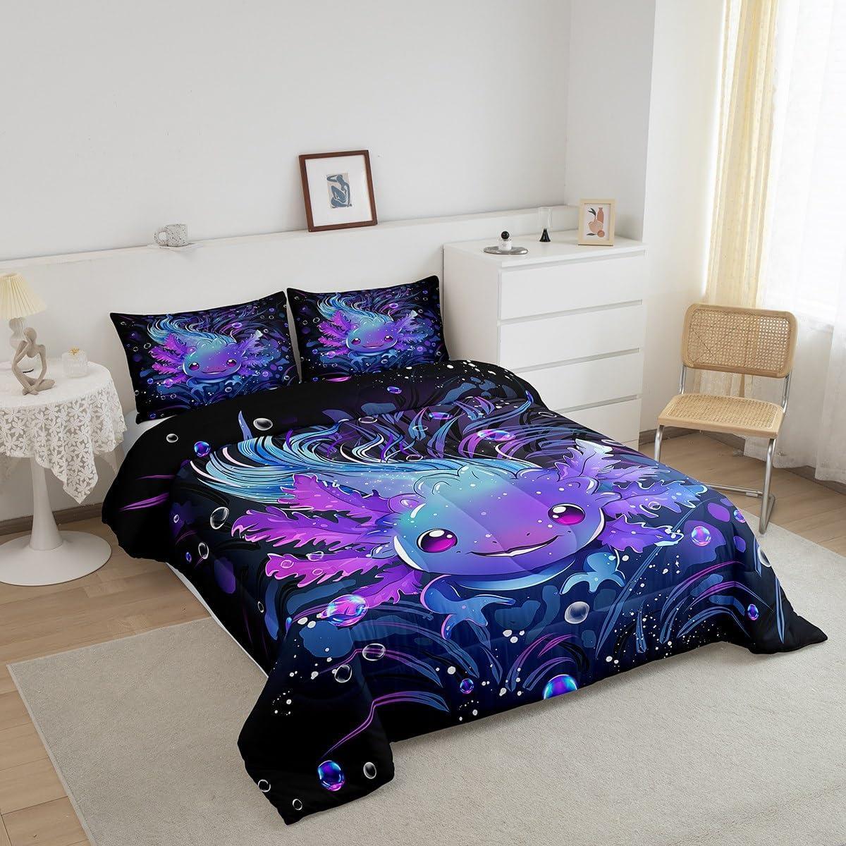Conjunto de Ropa de Cama Individual Feelyou Axolotl 173x229 cm
