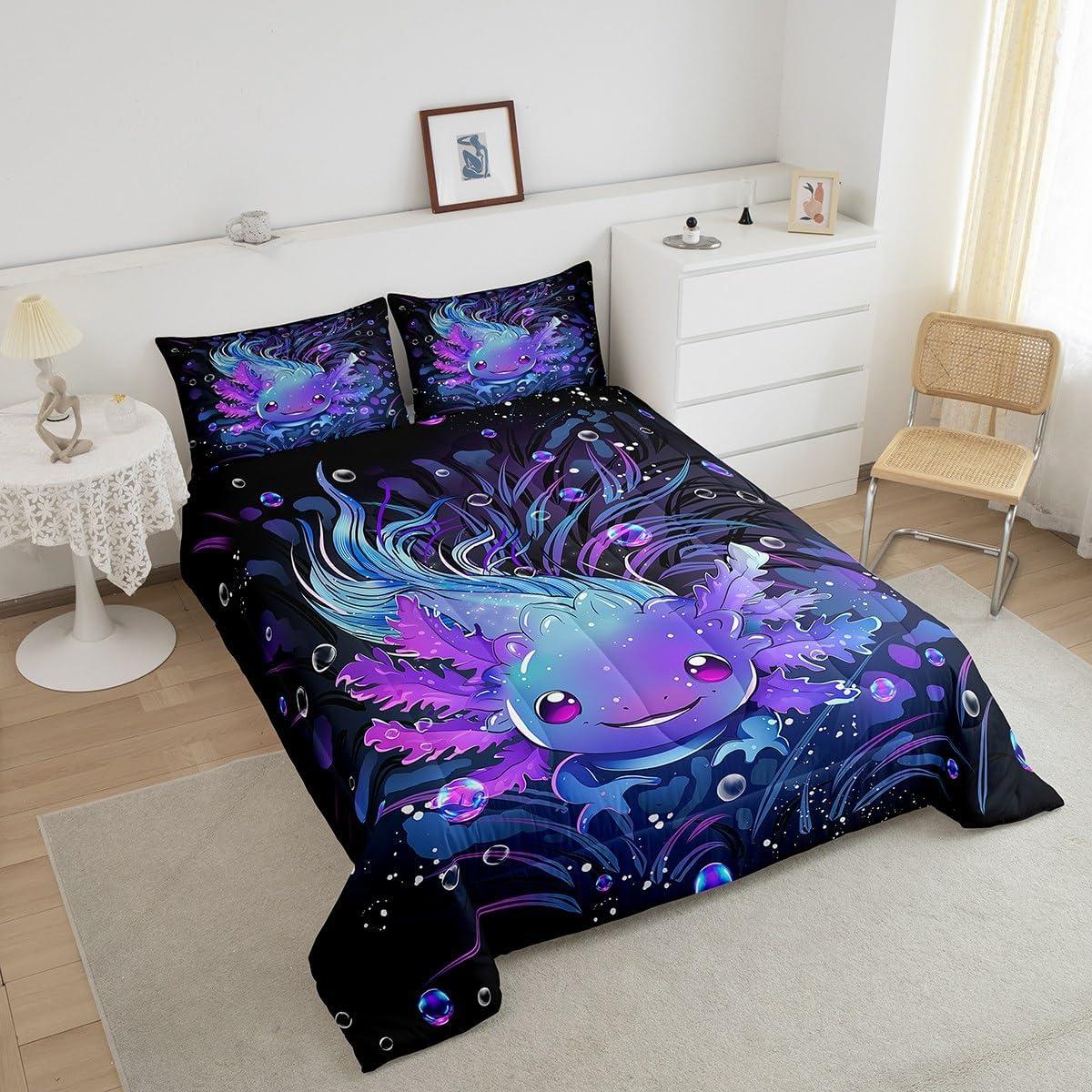 Conjunto de Ropa de Cama Individual Feelyou Axolotl 173x229 cm
