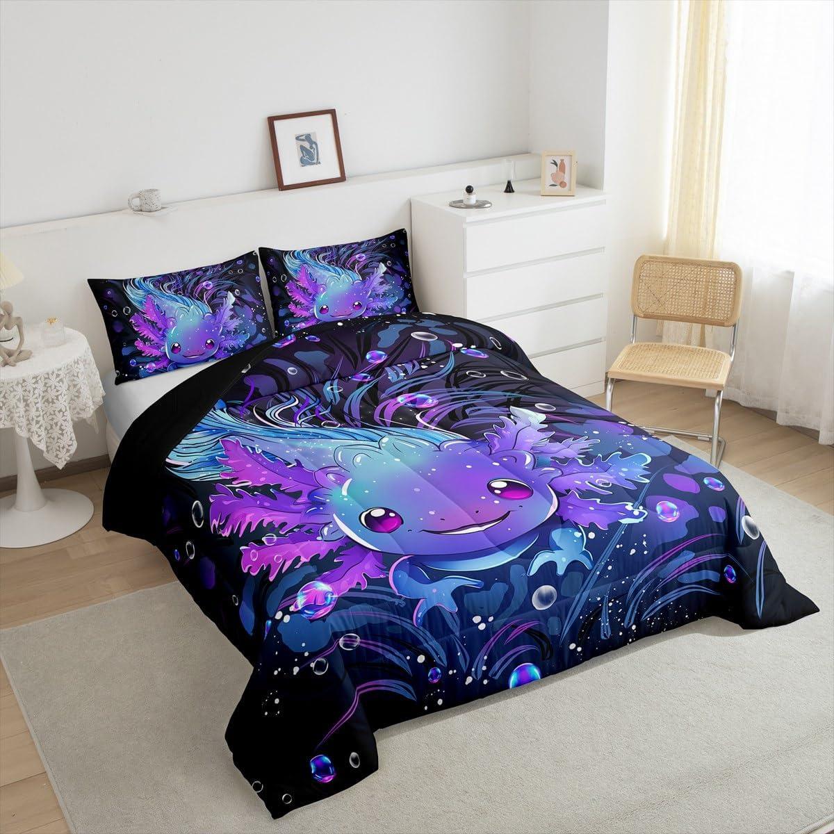Conjunto de Ropa de Cama Individual Feelyou Axolotl 173x229 cm