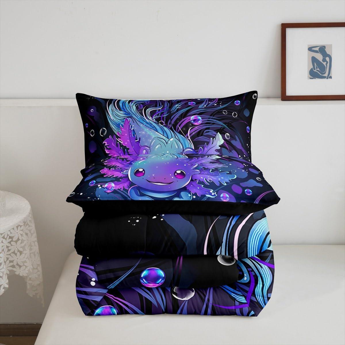 Conjunto de Ropa de Cama Individual Feelyou Axolotl 173x229 cm