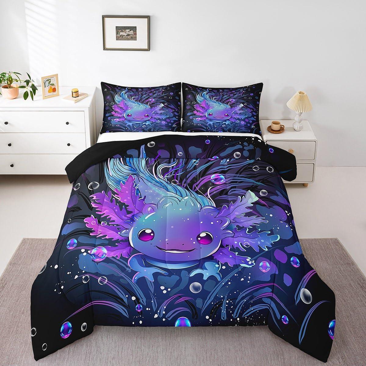 Conjunto de Ropa de Cama Individual Feelyou Axolotl 173x229 cm