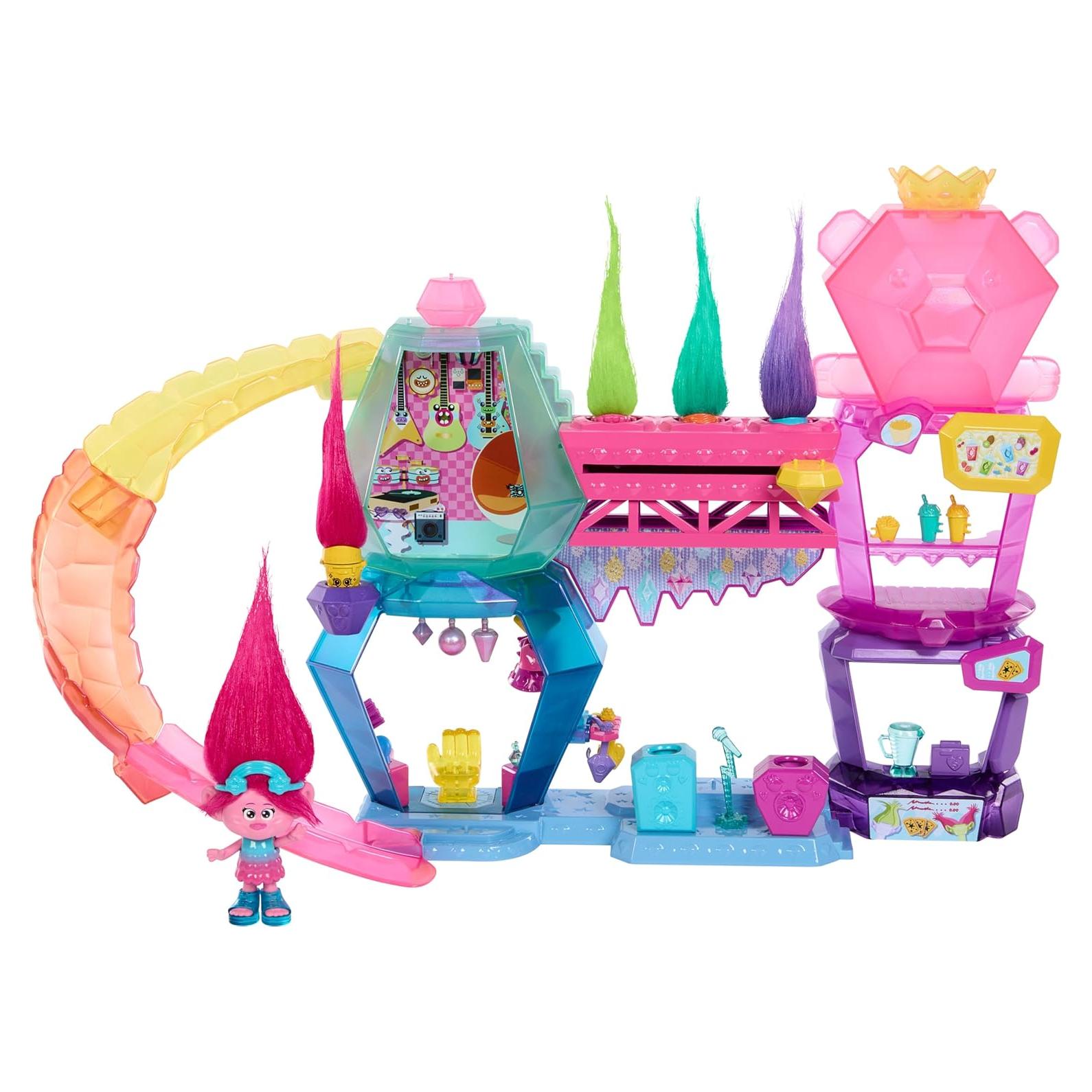 Set de Juego DreamWorks Trolls Mount Rageous Mattel con Reina Poppy