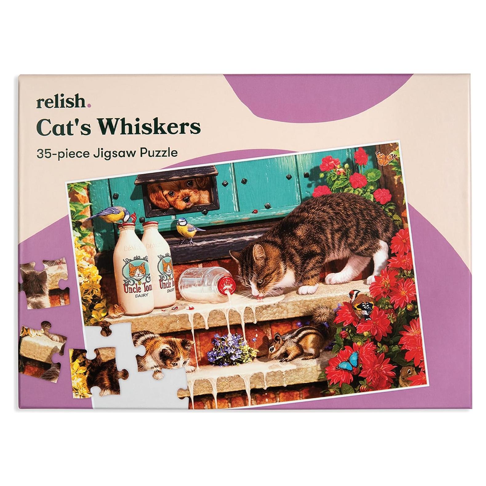 Rompecabezas Grande Relish 35 Piezas Bigotes de Gato