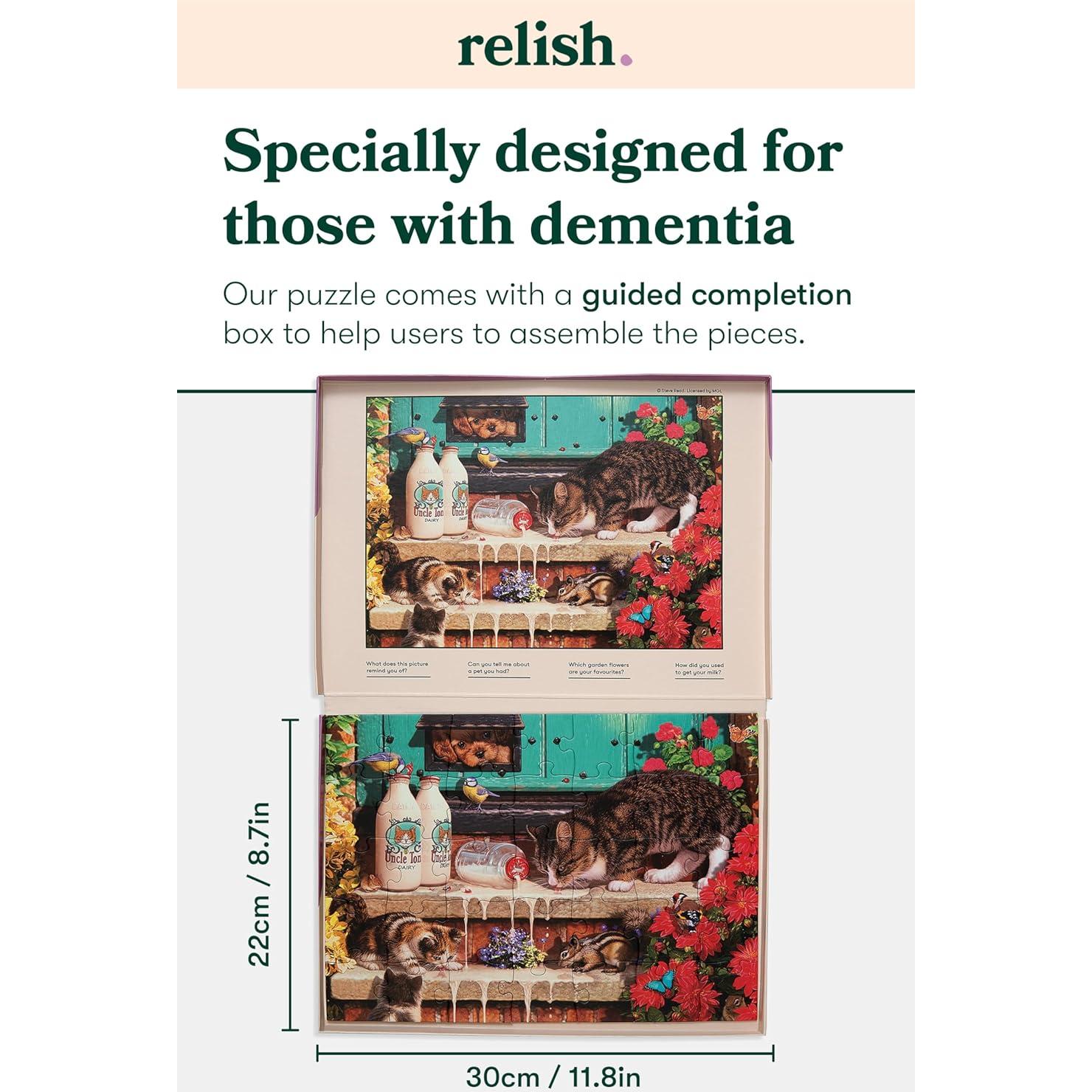 Rompecabezas Grande Relish 35 Piezas Bigotes de Gato