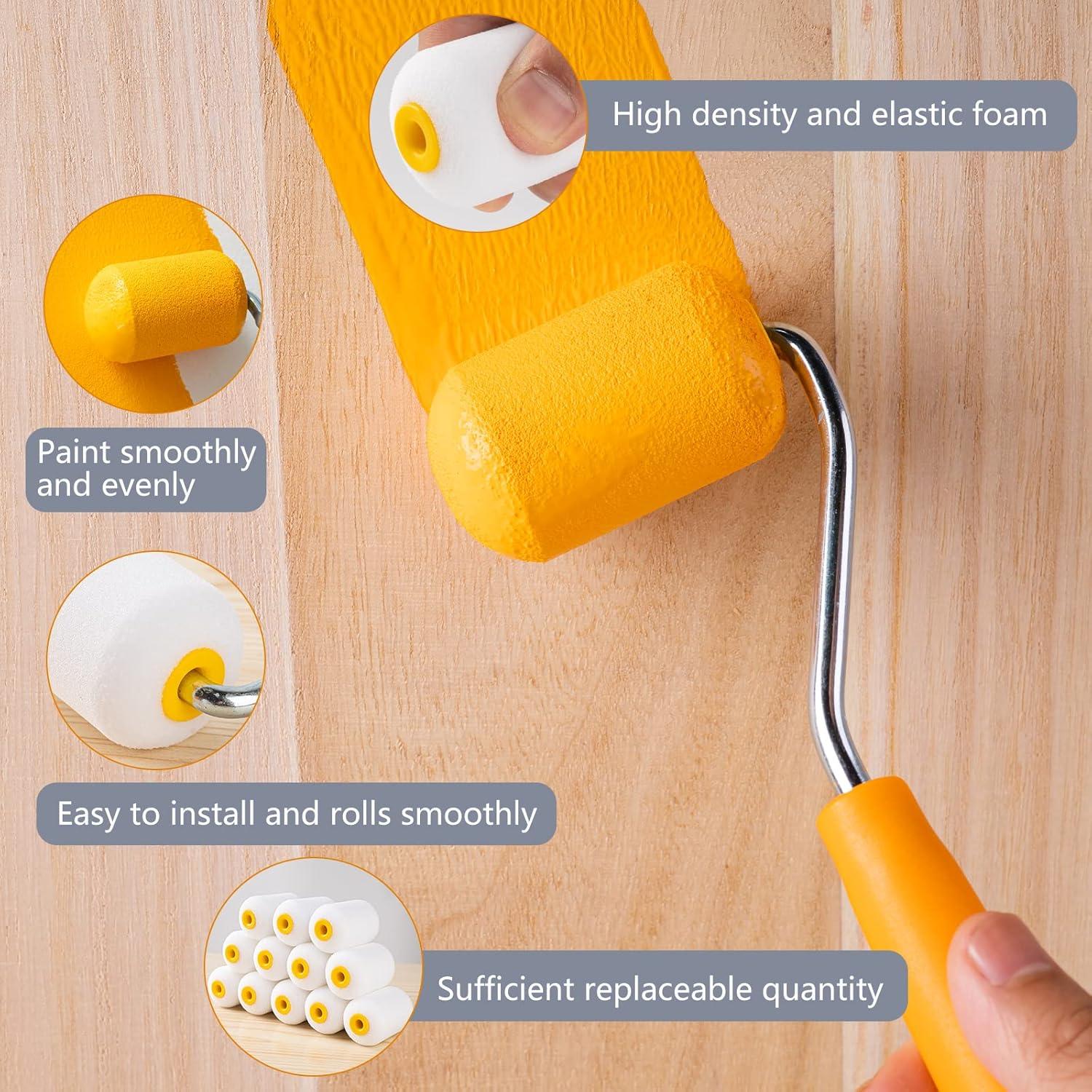 Rodillos de Pintura de Espuma Mister Rui 2" - Paquete de 12