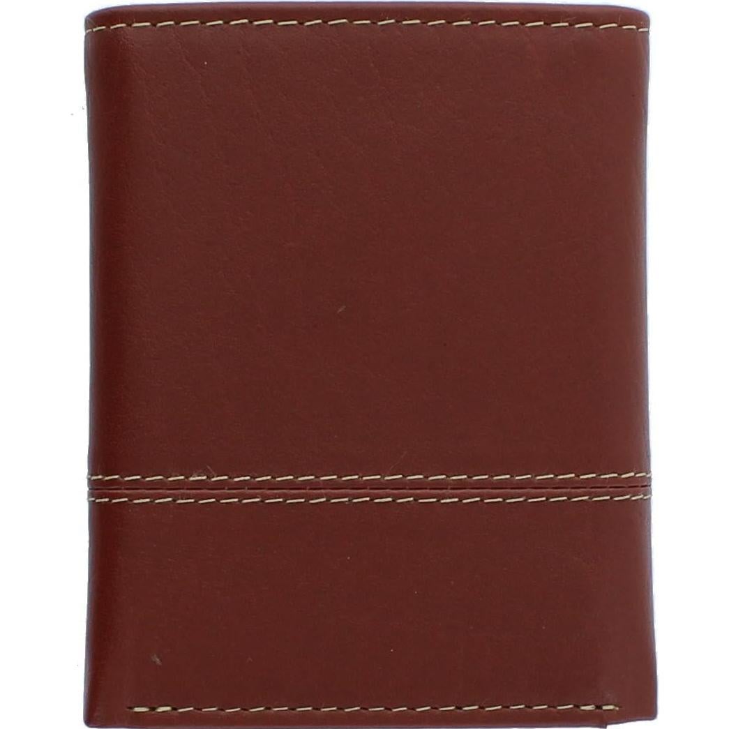 Billetera Trifold de Cuero Genuino Timberland con Bloqueo RFID