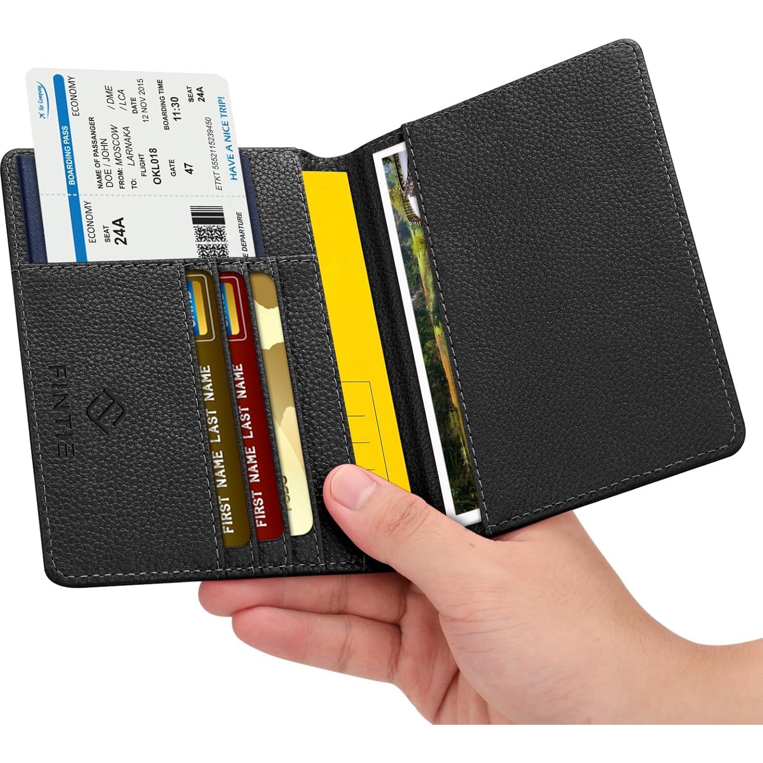 Portafolio de Pasaporte Fintie APPA Slim con Bloqueo RFID