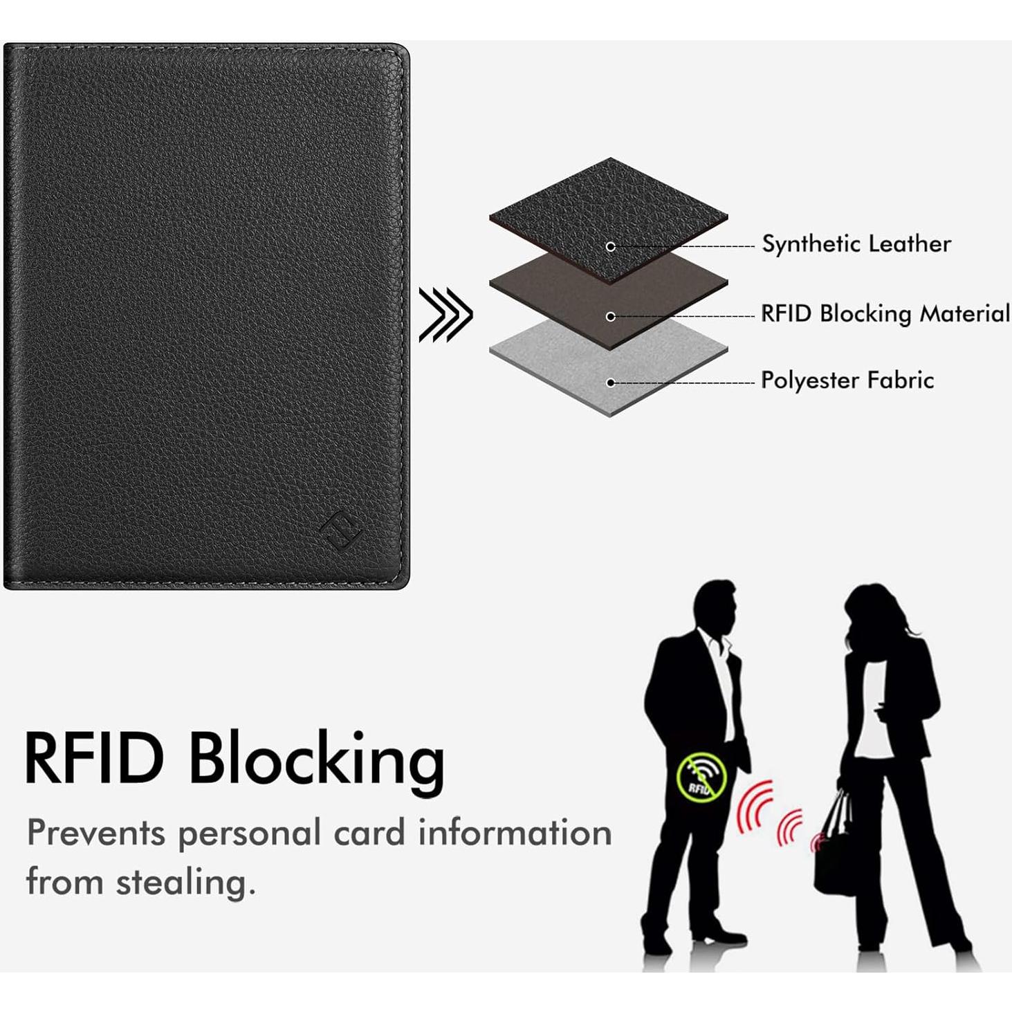 Portafolio de Pasaporte Fintie APPA Slim con Bloqueo RFID