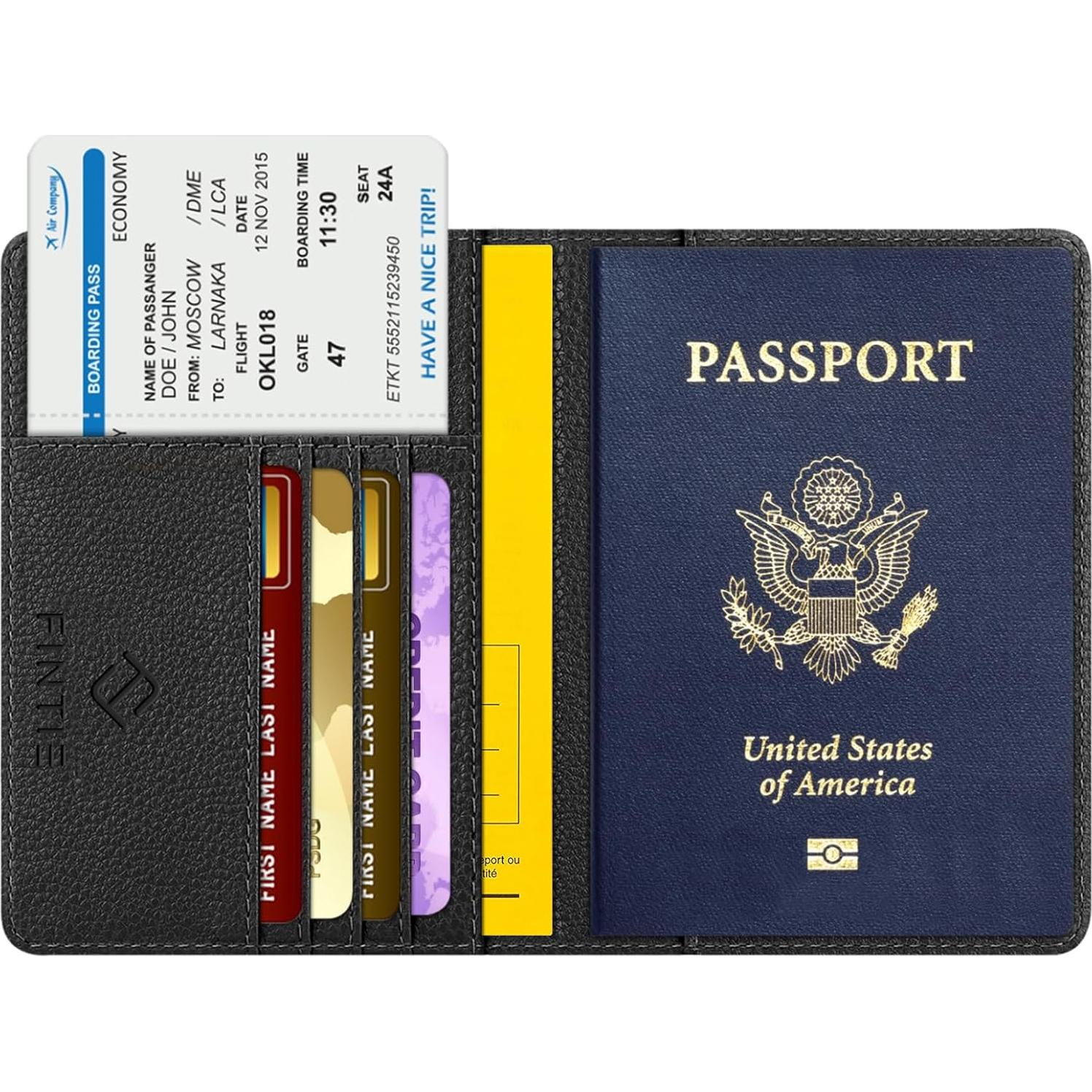 Portafolio de Pasaporte Fintie APPA Slim con Bloqueo RFID
