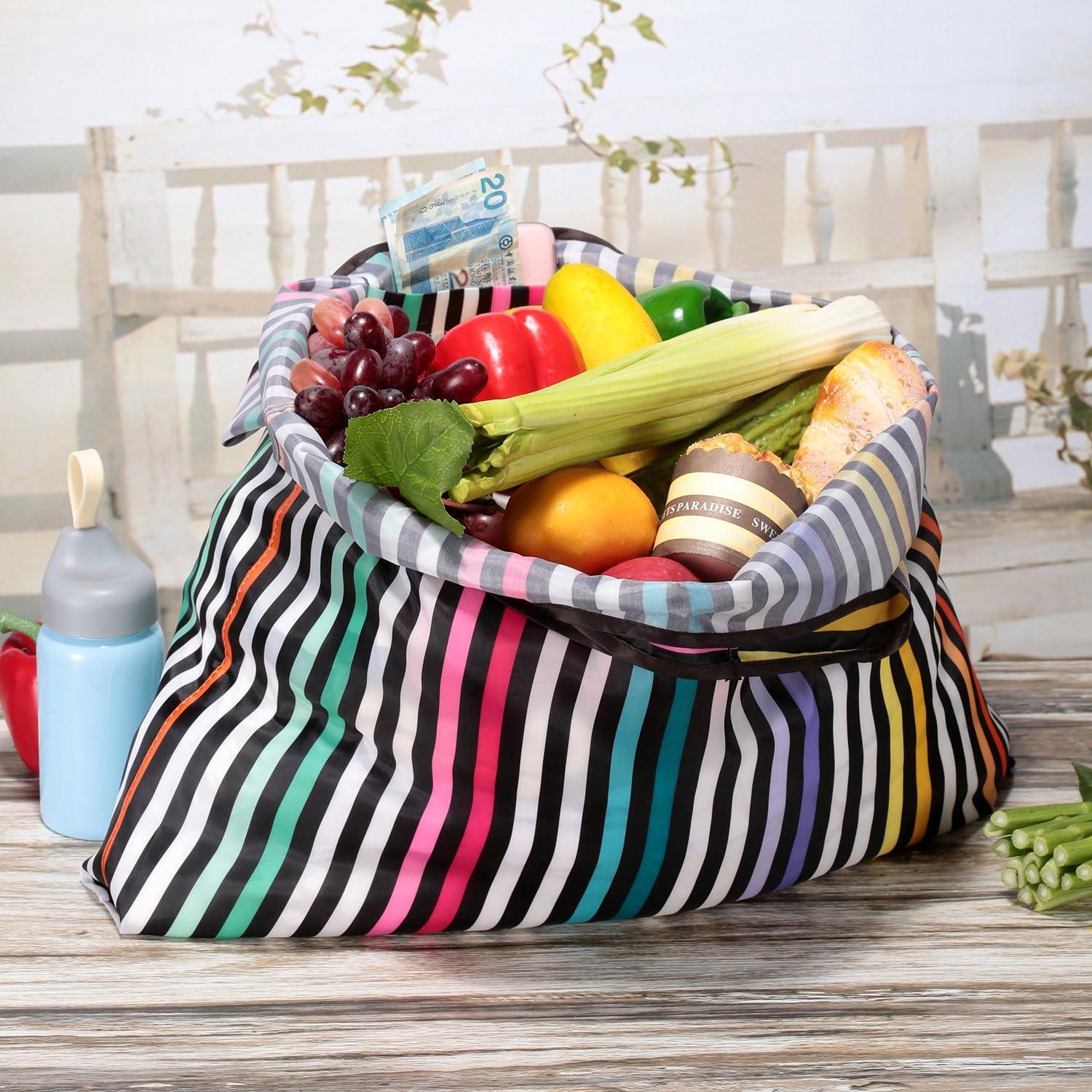 Bolsas de Compras Reutilizables KINGMAS Plegables Ecológicas 50 cm