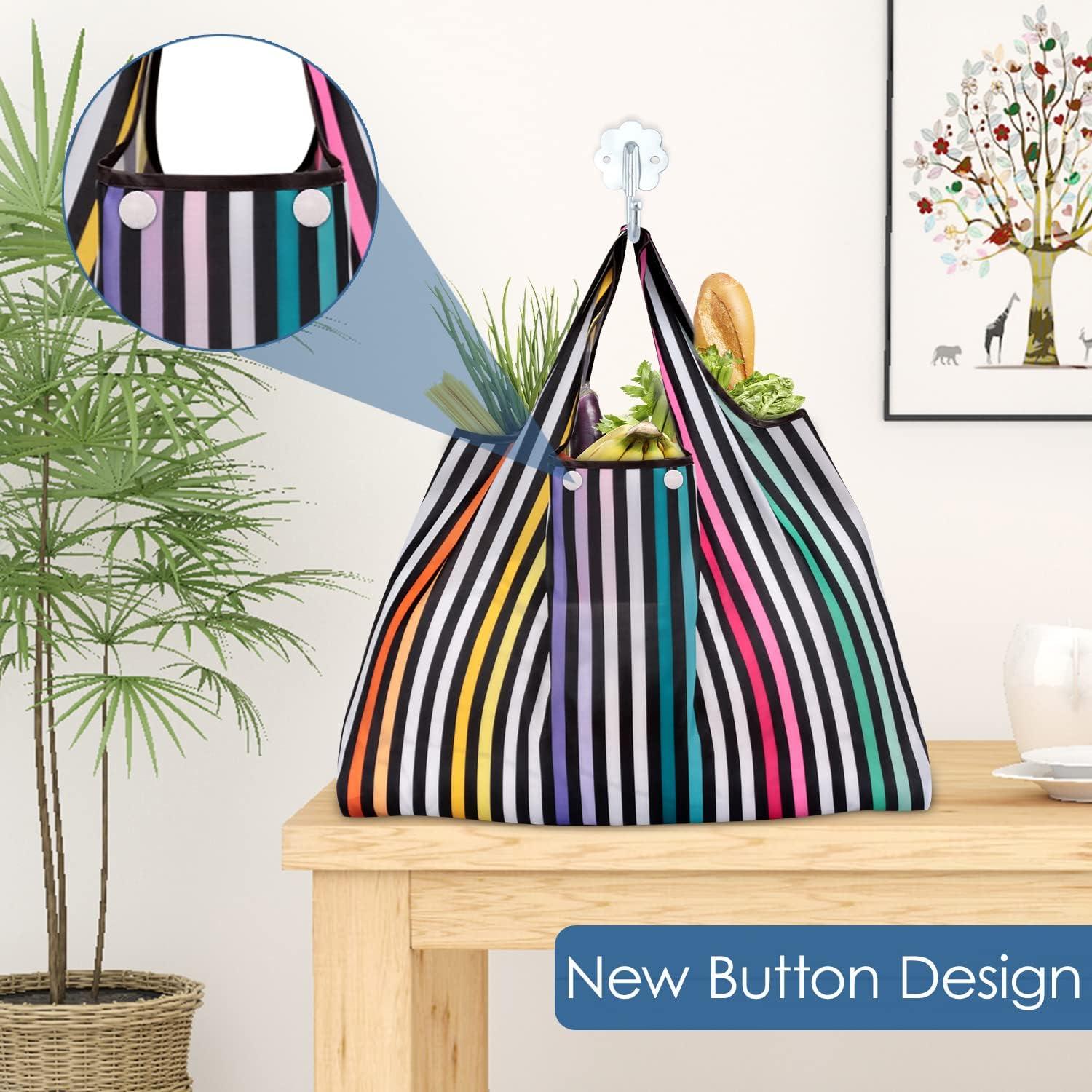 Bolsas de Compras Reutilizables KINGMAS Plegables Ecológicas 50 cm