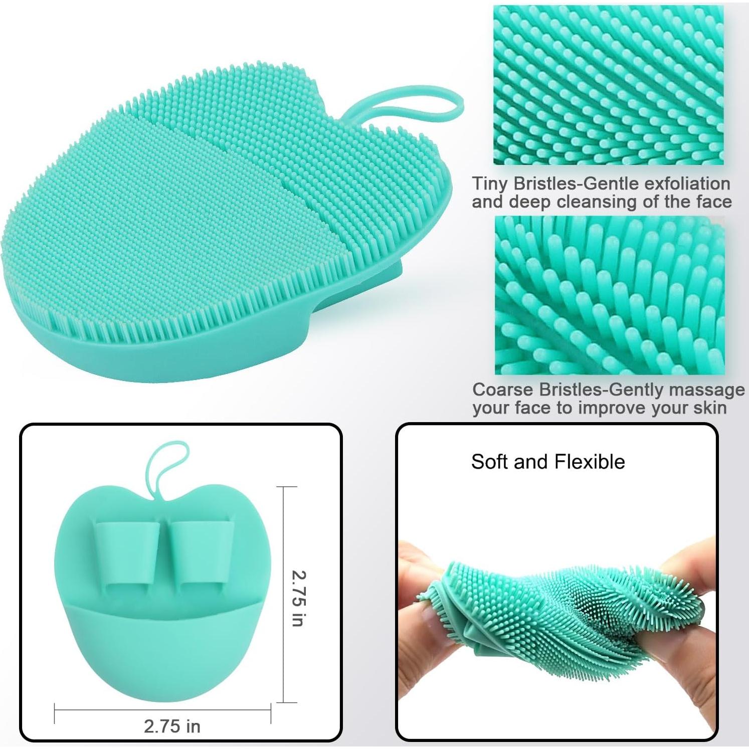 INNERNEED Juego de Cepillos Faciales de Silicona Suave - 3 Piezas