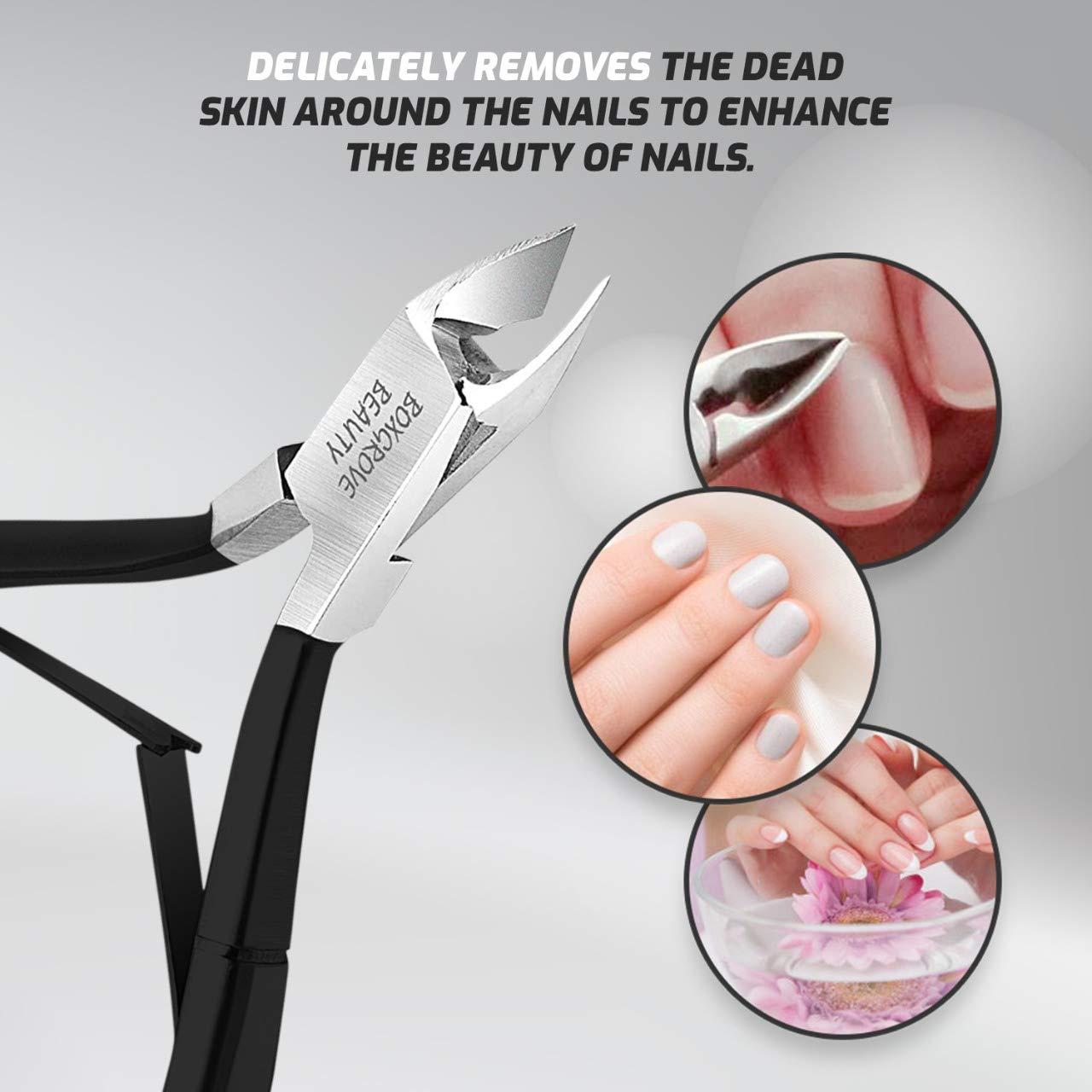 Cortador de Cutículas BOXGROVE Beauty Profesional Acero Inoxidable