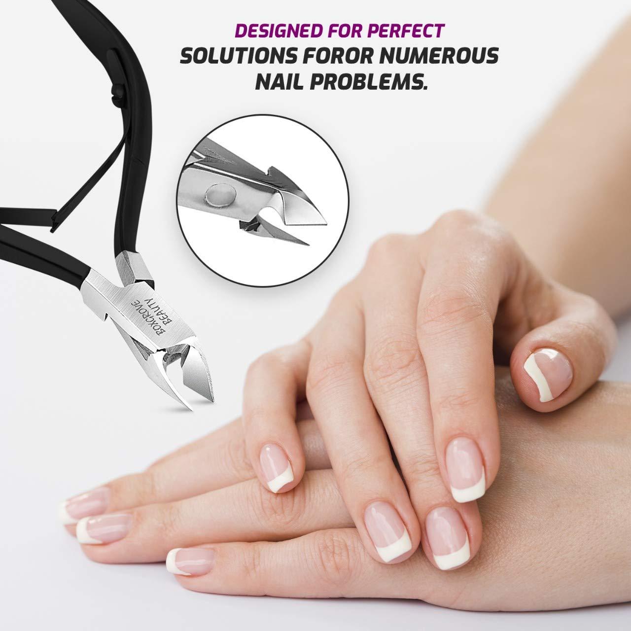 Cortador de Cutículas BOXGROVE Beauty Profesional Acero Inoxidable