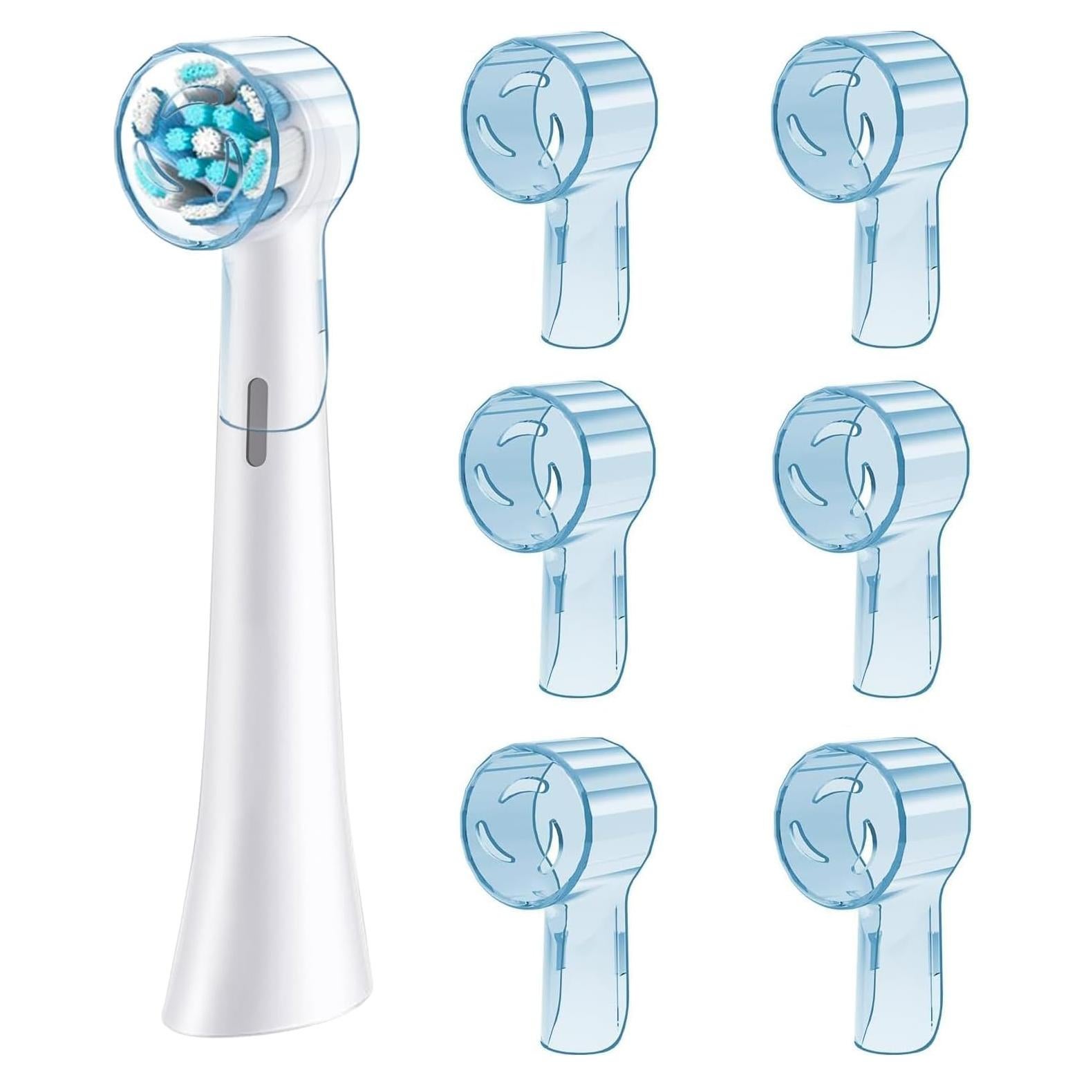 Cubiertas protectoras DeBizz para cabezales Oral-B iO - 6 unidades