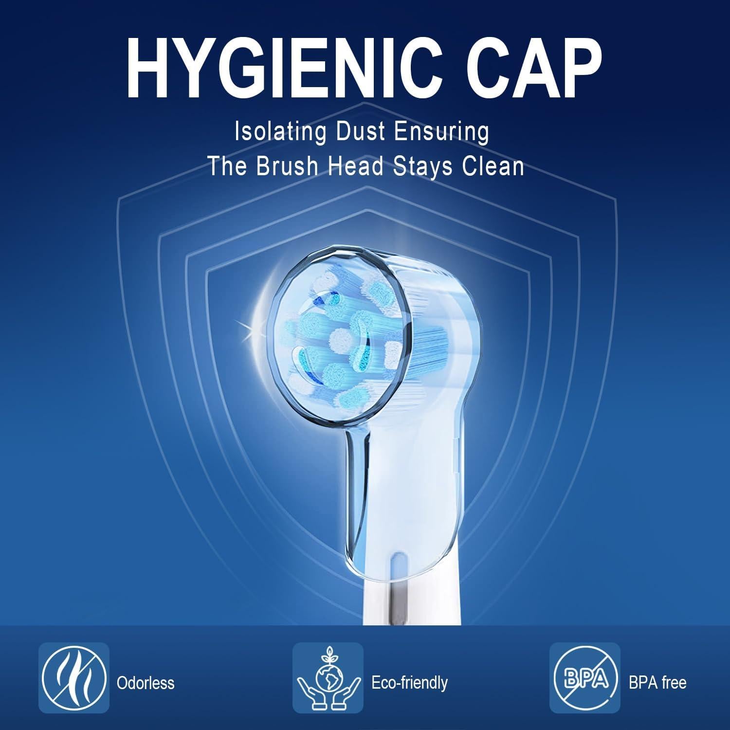 Cubiertas protectoras DeBizz para cabezales Oral-B iO - 6 unidades