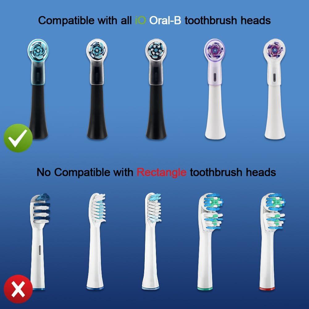 Cubiertas protectoras DeBizz para cabezales Oral-B iO - 6 unidades