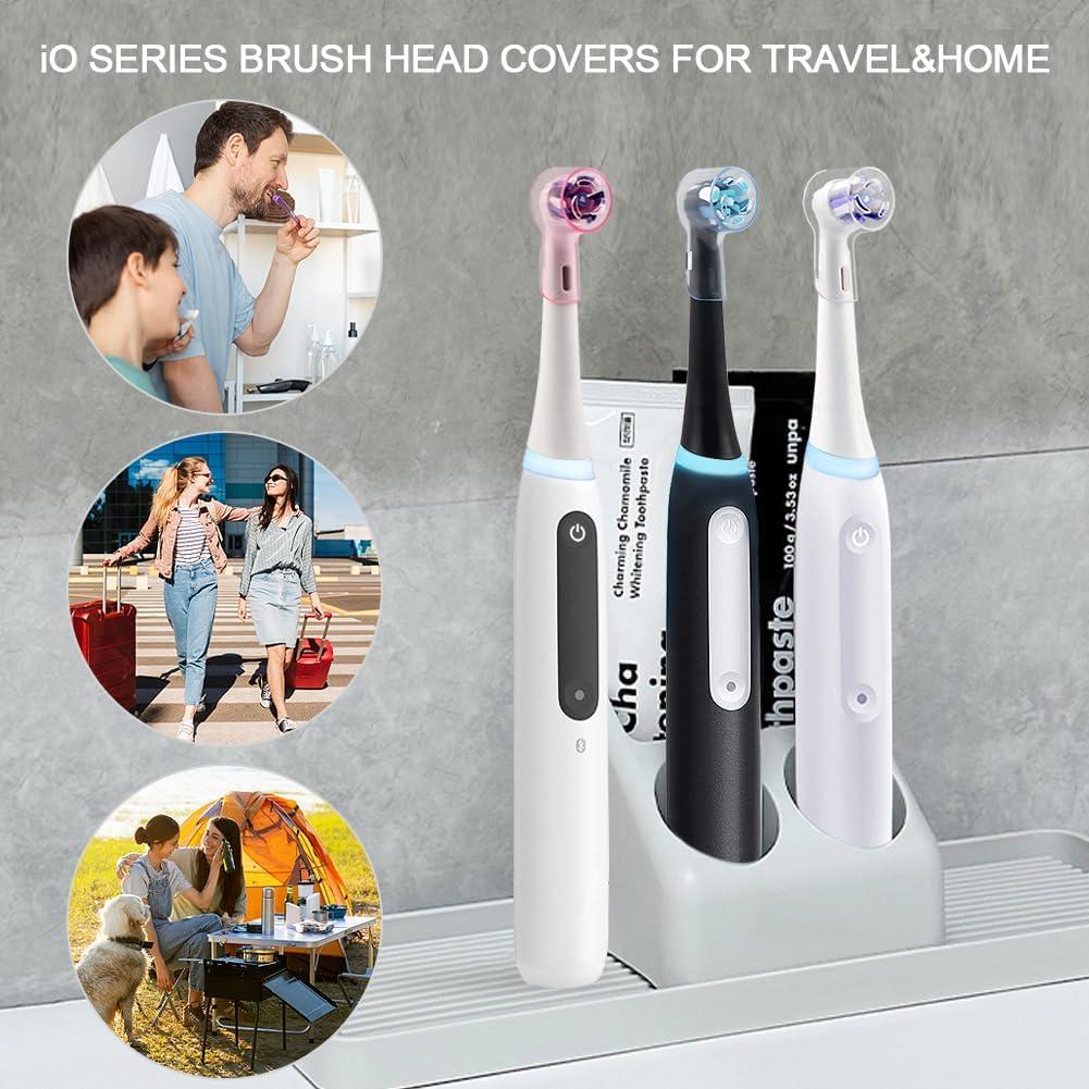 Cubiertas protectoras DeBizz para cabezales Oral-B iO - 6 unidades