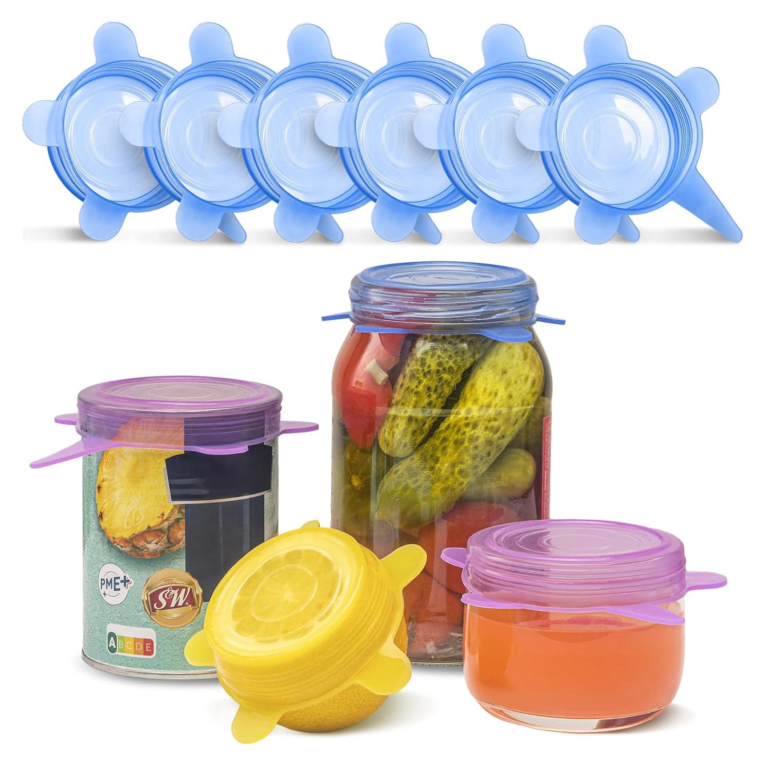 Tapa de Silicona Orblue 6 Piezas 8.9 cm para Alimentos