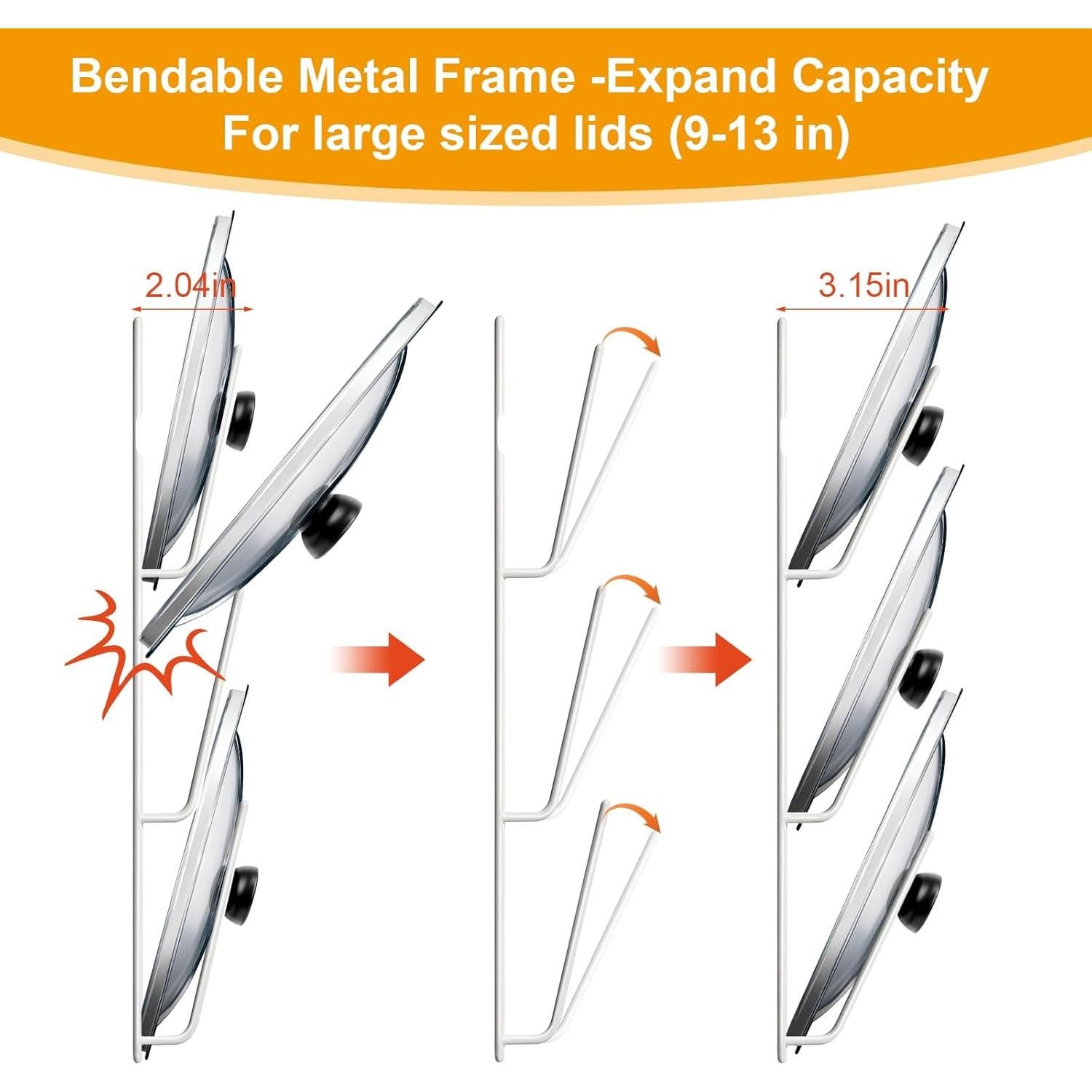 Organizador de Tapa de Olla MZTOOL 6 Niveles Blanco