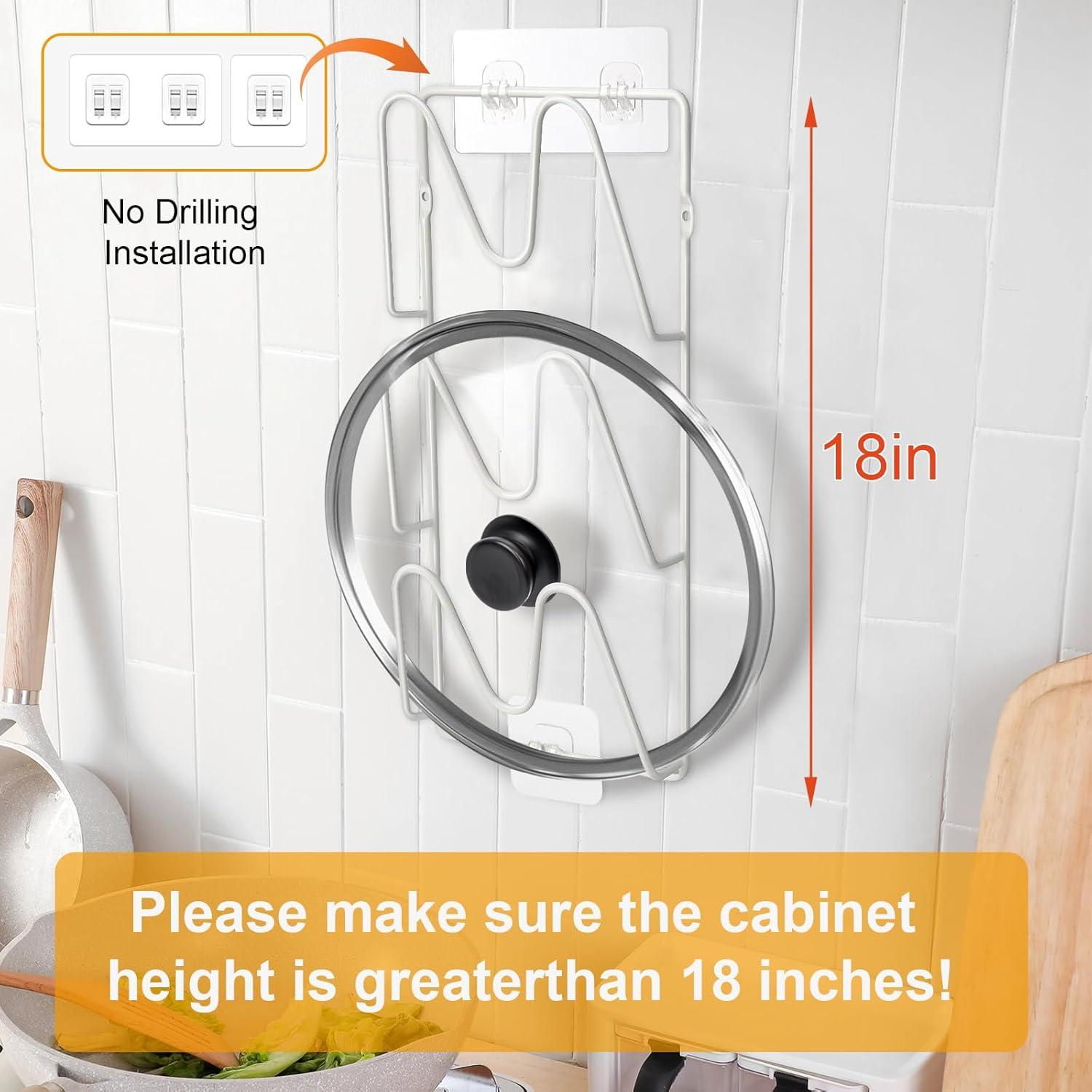 Organizador de Tapa de Olla MZTOOL 6 Niveles Blanco