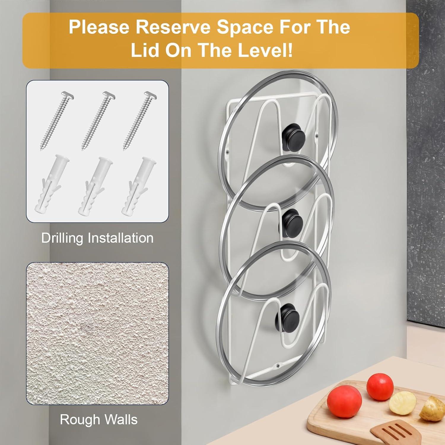 Organizador de Tapa de Olla MZTOOL 6 Niveles Blanco