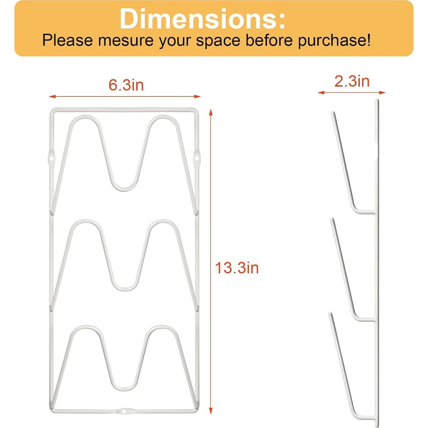 Organizador de Tapa de Olla MZTOOL 6 Niveles Blanco