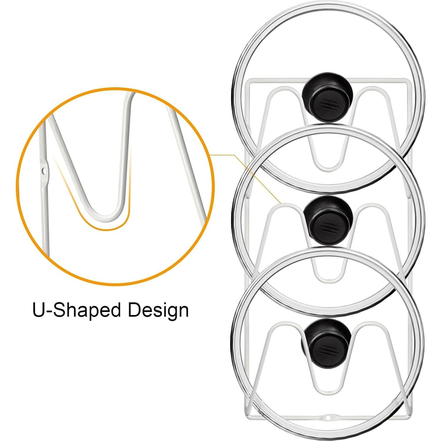 Organizador de Tapa de Olla MZTOOL 6 Niveles Blanco