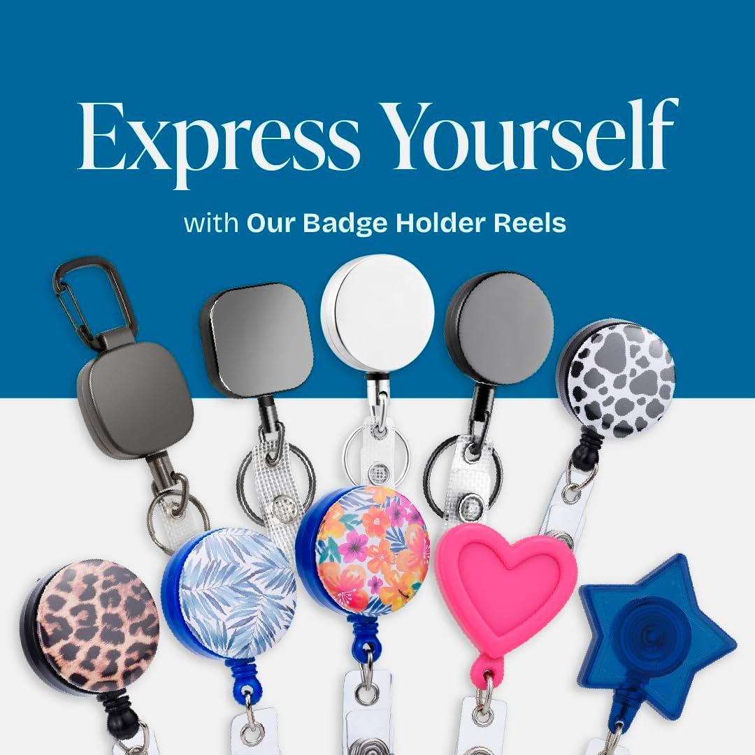 Soporte de Identificación Retráctil Will Well - Paquete de 2, Negro