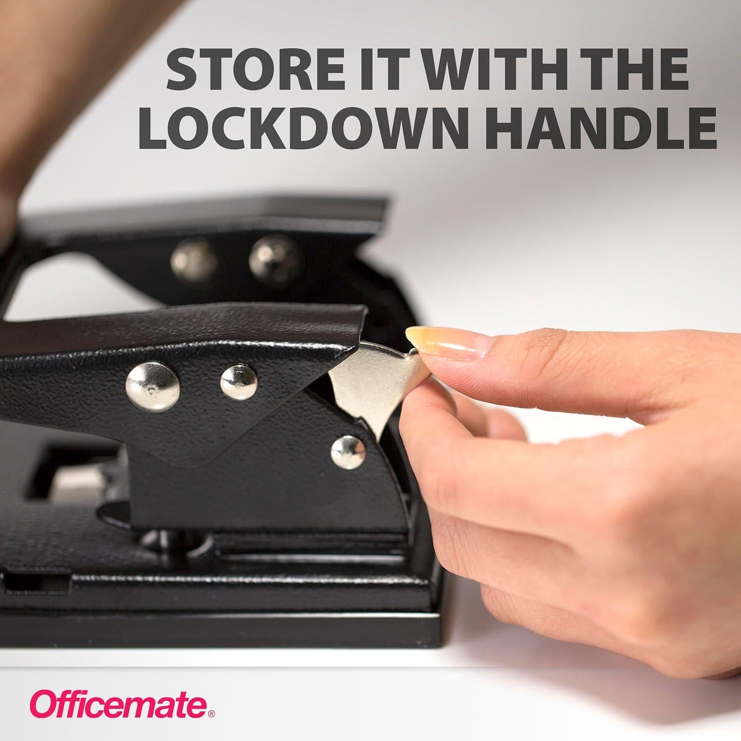 Perforadora de 2 Agujeros Officemate 90082, Capacidad 50 Hojas