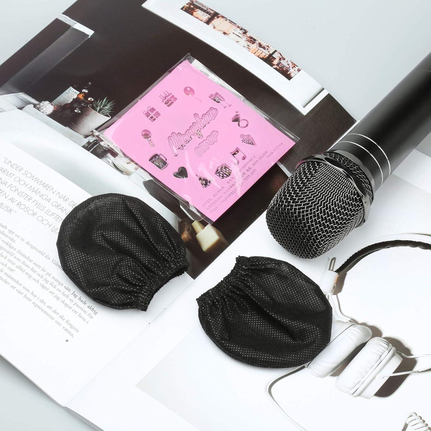 120 Fundas Desechables para Micrófono LASMEX - Negras