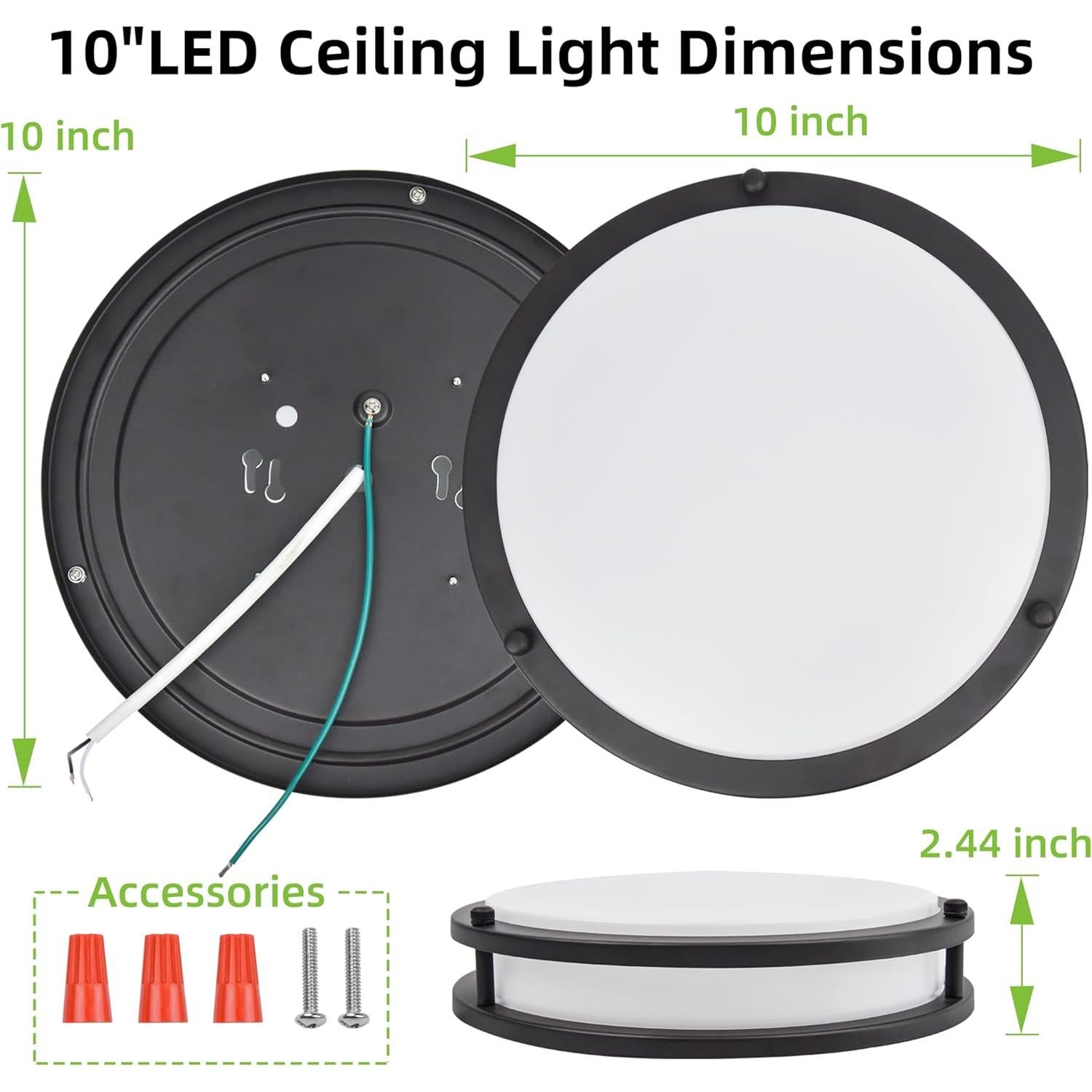 Luz de Techo LED Hykolity 25.4 cm 17W Regulable Bronce