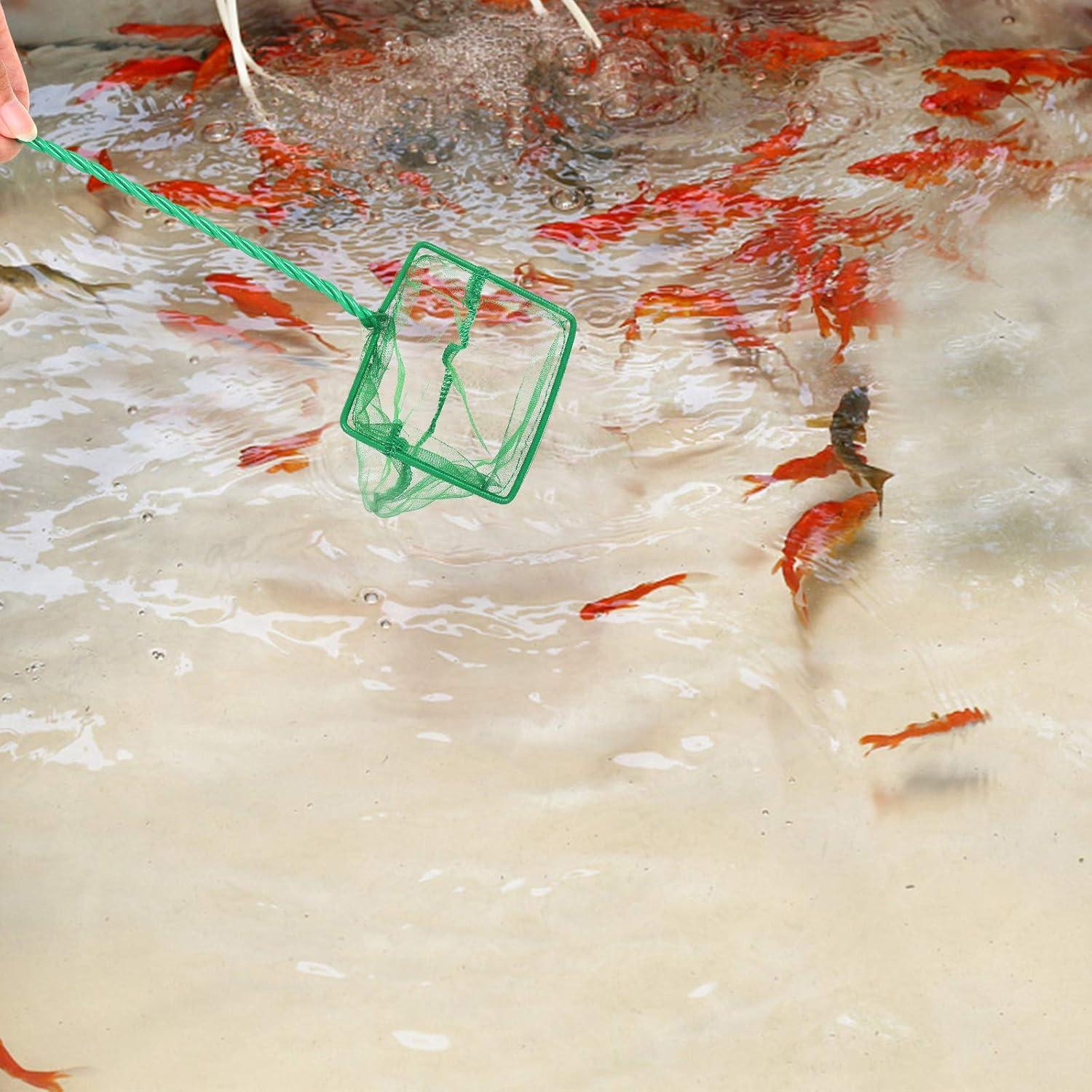 Red de Acuario DAGUANZHI 3 Piezas Nylon Verde 7.62-15.24cm