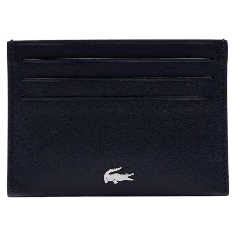 Porta Tarjetas de Cuero Lacoste Hombres Fitzgerald Marrón