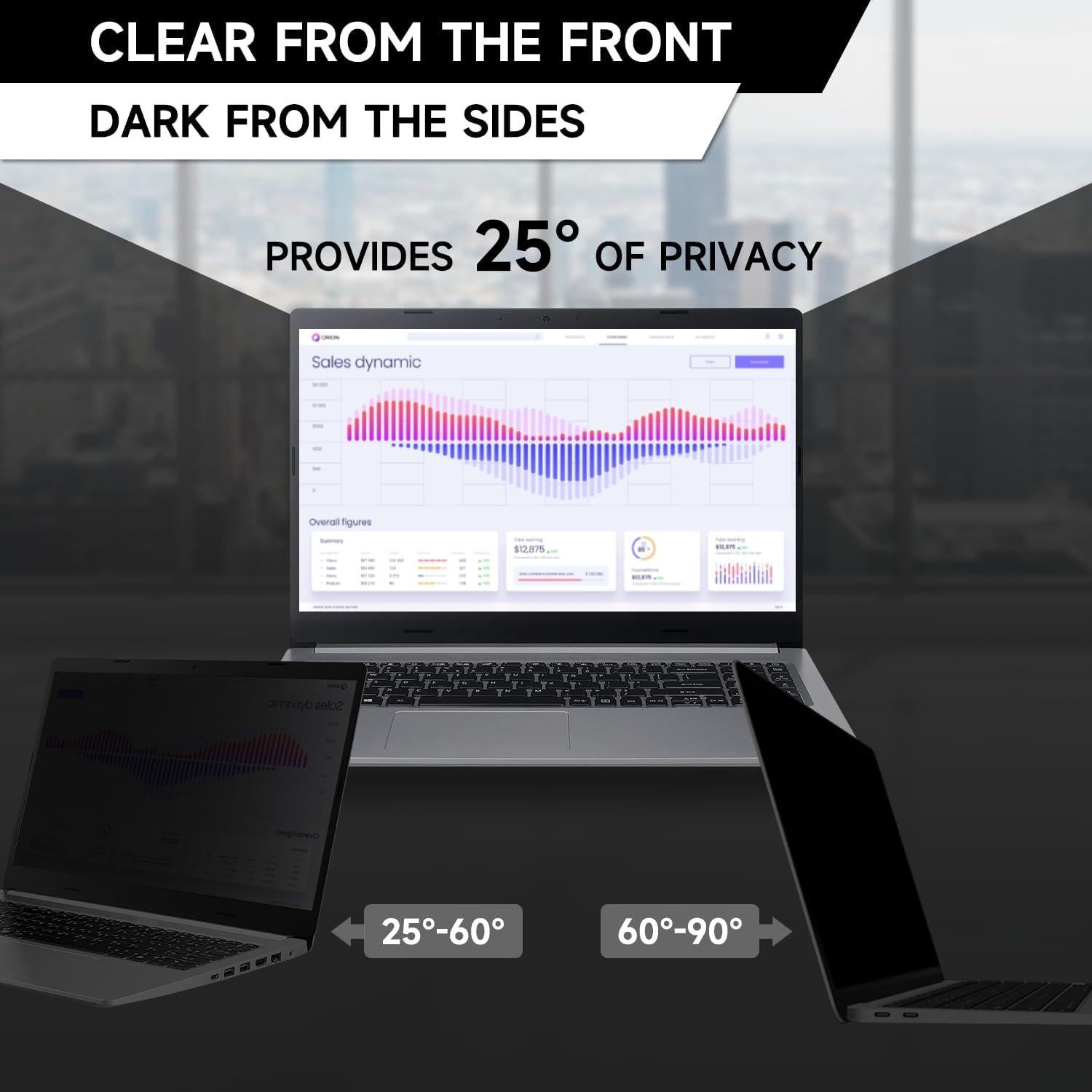 Filtro de Privacidad para Laptop 13.3" ANTOGOOV 16:9 Anti Rayones