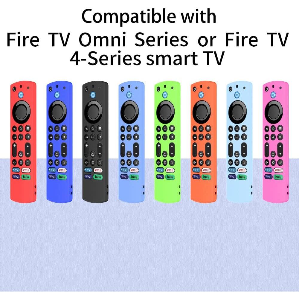 Funda de Silicona FiiMan para Control Remoto Fire TV - Antideslizante, Ligera, Negra