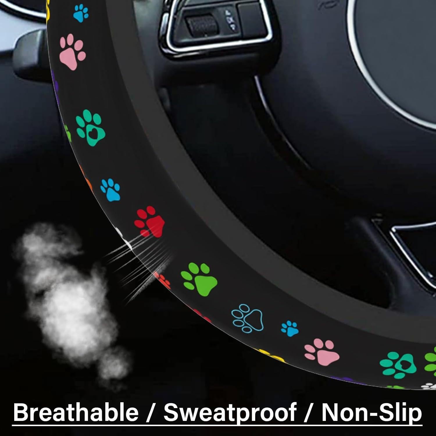 Funda de Volante Neopreno Pcnjozx 15 Pulgadas Antideslizante