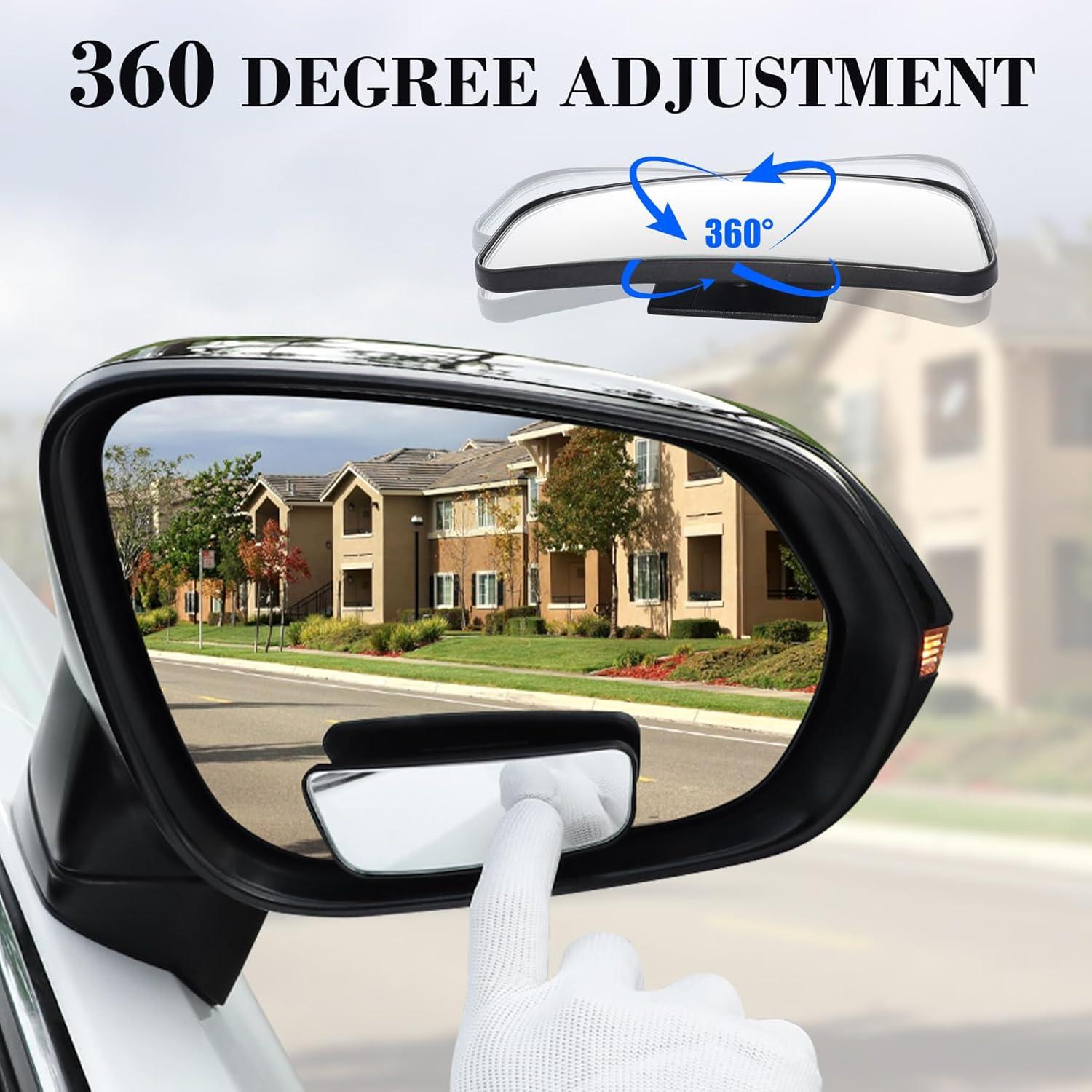 Espejo Convexo Rectangular LivTee con Marco - 2 Pcs