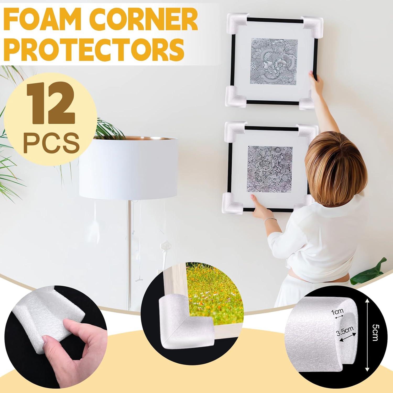 12 Protectores de Esquinas de Espuma Pwbarwq para Mudanza