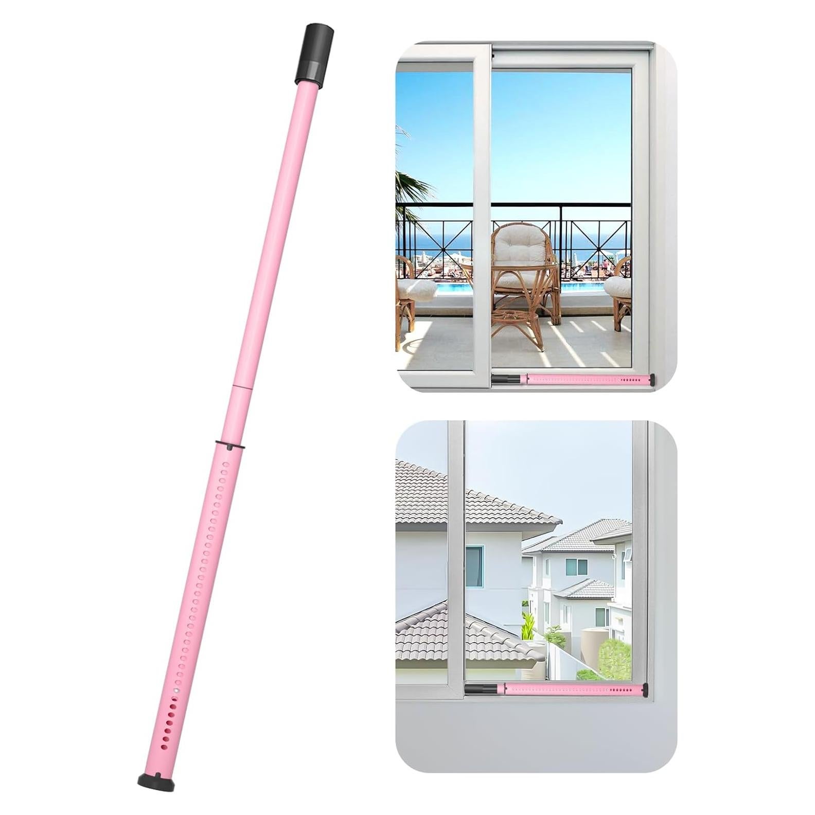 Barra de Seguridad para Puertas Corredizas AceMining Rosa 50-127 cm