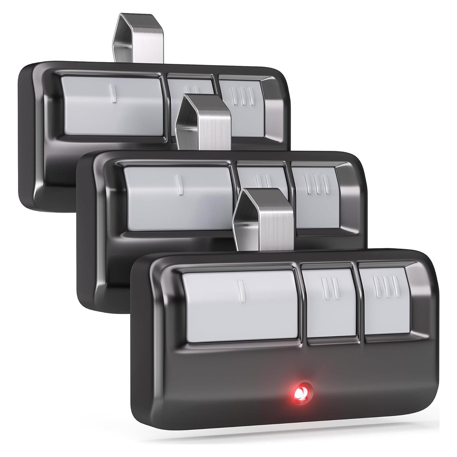 3 for Chamberlain LiftMaster Craftsman Garage Door Opener Remote 893LM 893MAX 971LM Universal with Extra Battery