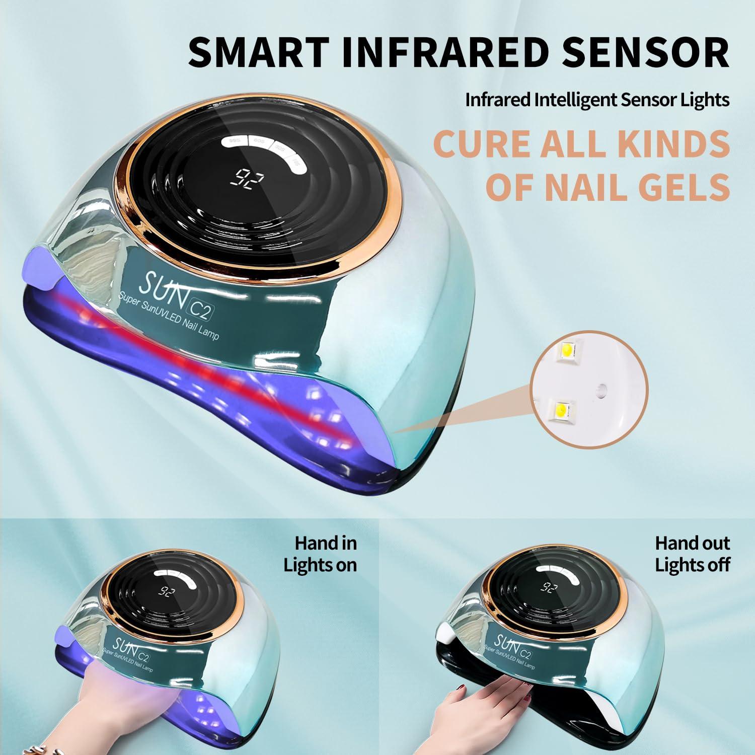 Lámpara UV para Uñas MIRAGE LAYON 288W con 63 LEDs