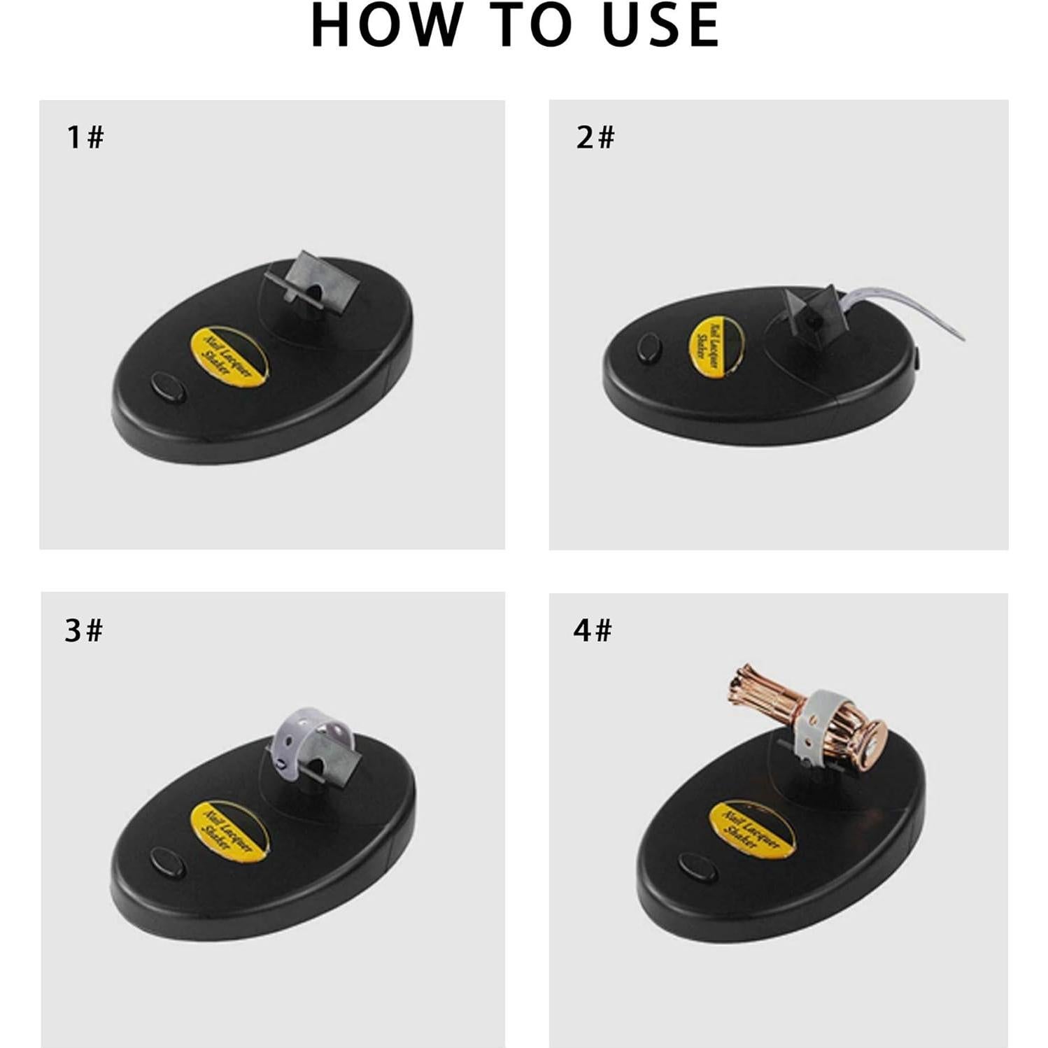 Agitador de esmalte de uñas Allstarry con correa ajustable