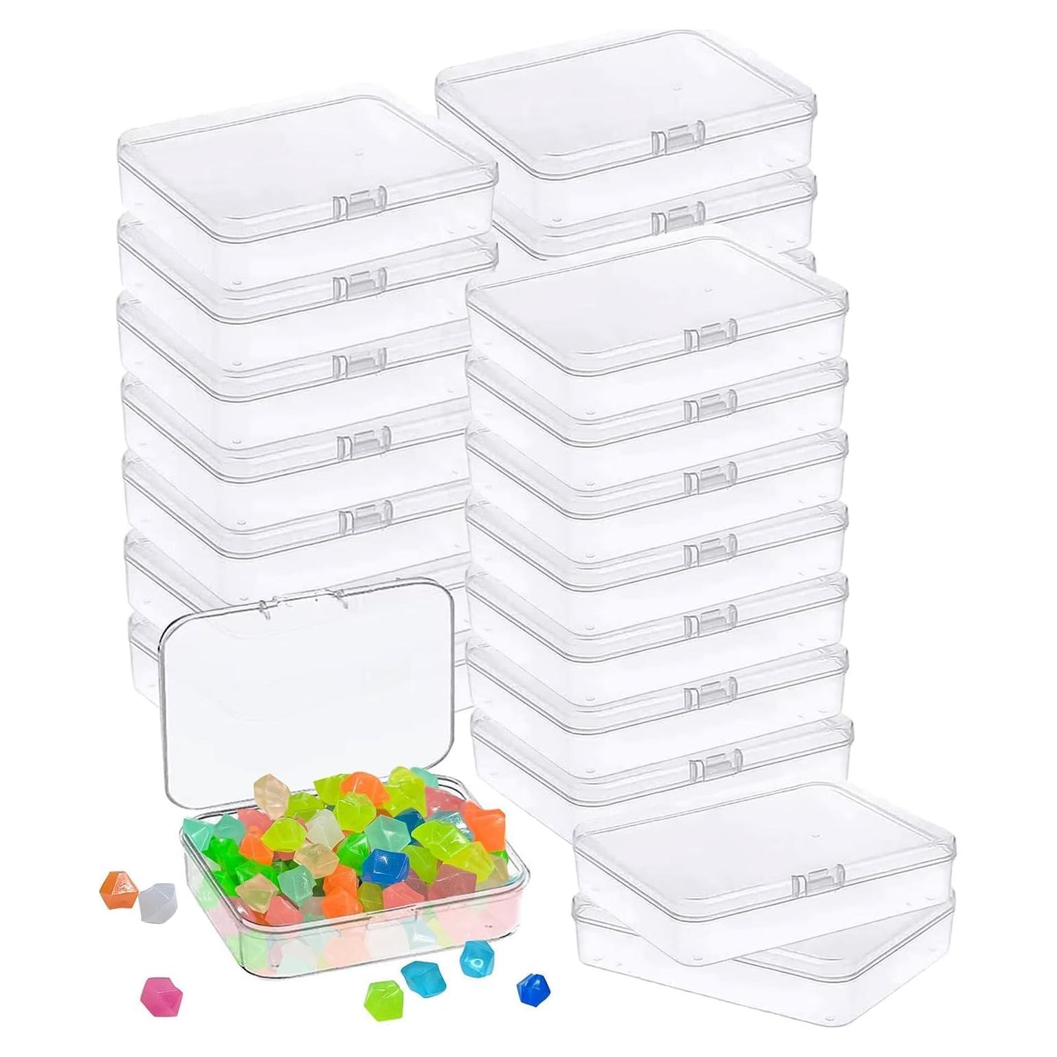 12 Mini Contenedores de Almacenamiento Plástico MFDSJ 8.9x6.1 cm