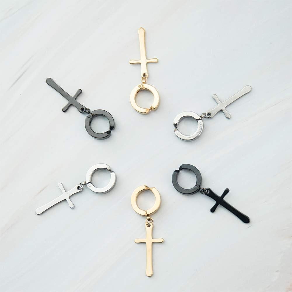 Pendientes Magnéticos Unisex NEWITIN - 15 Pares Acero Inoxidable