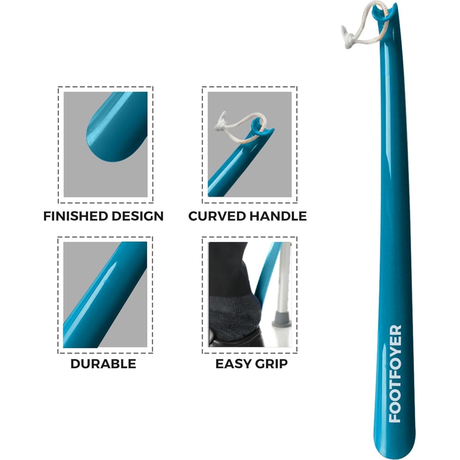 Cuchara de zapatos larga Footfoyer 43 cm para hombres y mujeres