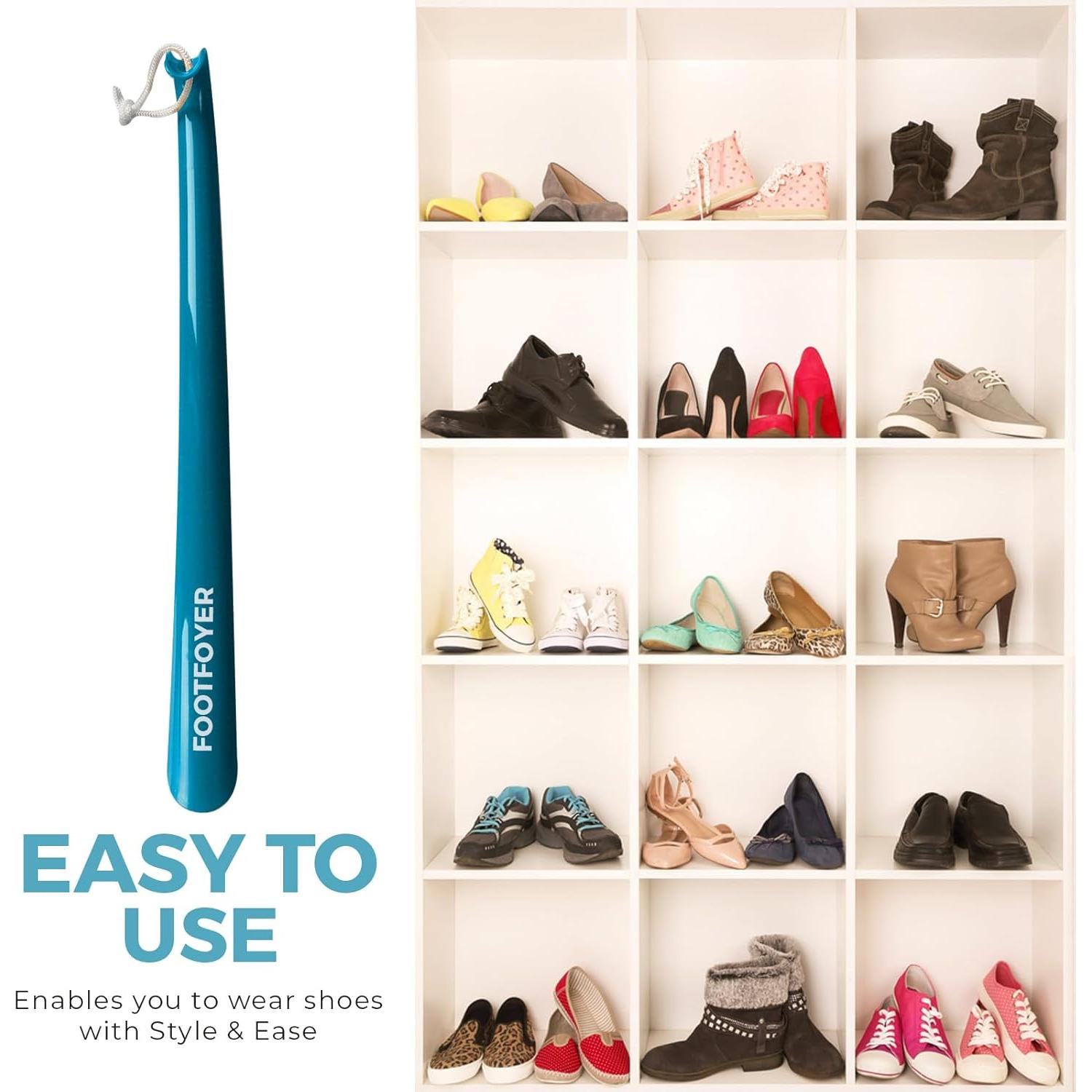 Cuchara de zapatos larga Footfoyer 43 cm para hombres y mujeres